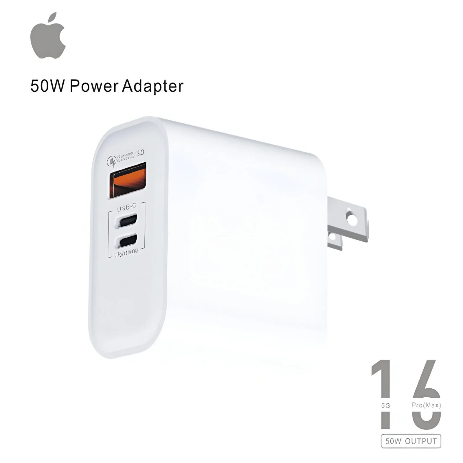 USB-C power adapter iPhone 50w